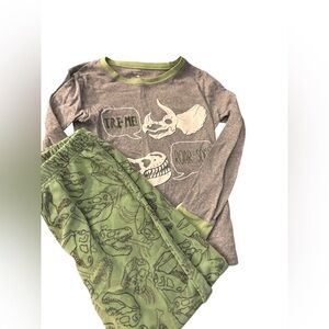 Carters Boys Fleece Pajamas in Dinosaur Print| Size: 10